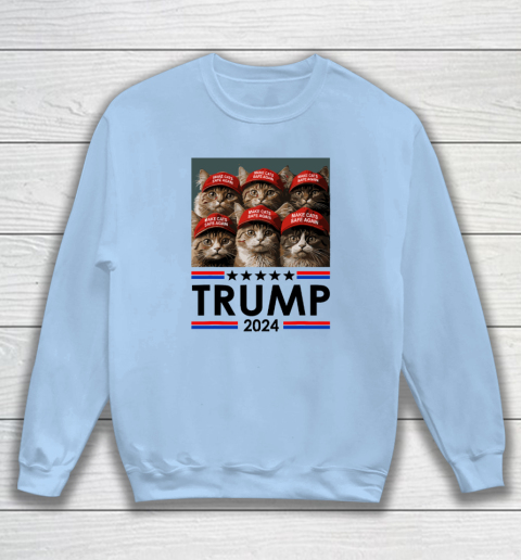 Donald Trump Make Cats Safe Again 2024 Debate Funny Sweatshirt 4