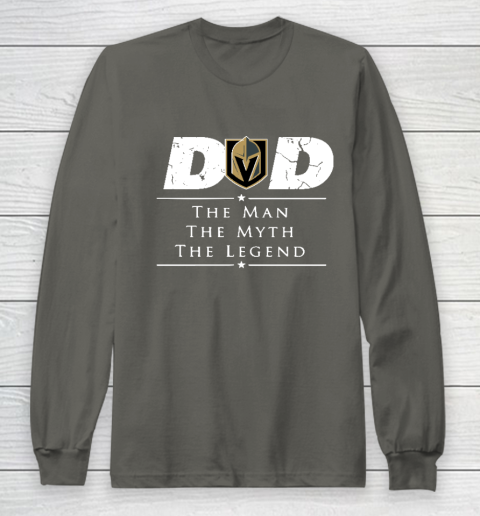 Vegas Golden Knights NHL Ice Hockey Dad The Man The Myth The Legend Long Sleeve T-Shirt 5