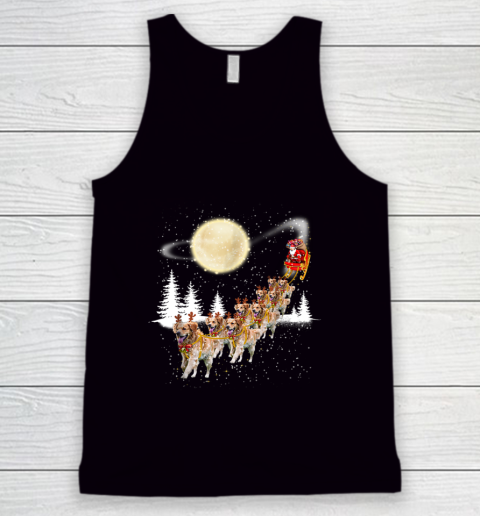 Golden Retriever Reindeer Christmas Tank Top