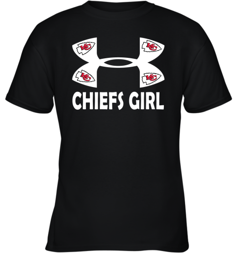 Youth Black Kansas City Chiefs Football T-Shirt 