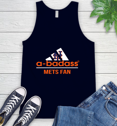 MLB A Badass New York Mets Fan Adidas Baseball Sports Tank Top 2