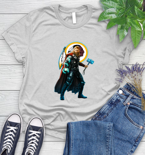 NFL Thor Avengers Endgame Football Washington Redskins Women's T-Shirt