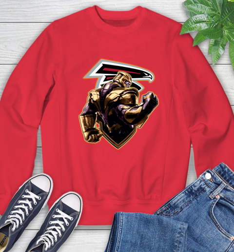 NFL Thanos Avengers Endgame Football Sports Atlanta Falcons Sweatshirt 10