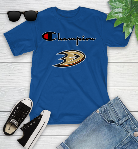 NHL Hockey Anaheim Ducks Champion Shirt Youth T-Shirt 6