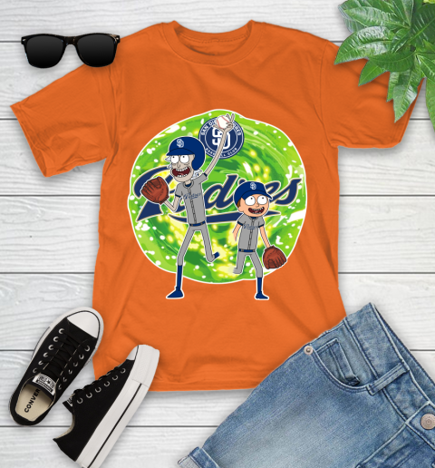 MLB San Diego Padres Rick And Morty Baseball Sports Youth T-Shirt 7