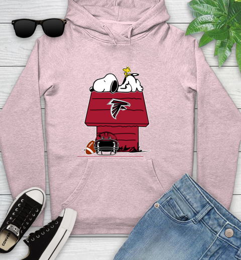 Atlanta Falcons NFL Football Snoopy Woodstock The Peanuts Movie Youth Hoodie 10