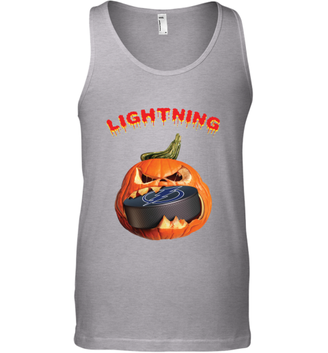 NHL Tampa Bay Lightning Halloween Pumpkin Hockey Sports 0UH3XXupsq9 unisex tank 17 95 151514 front sport grey