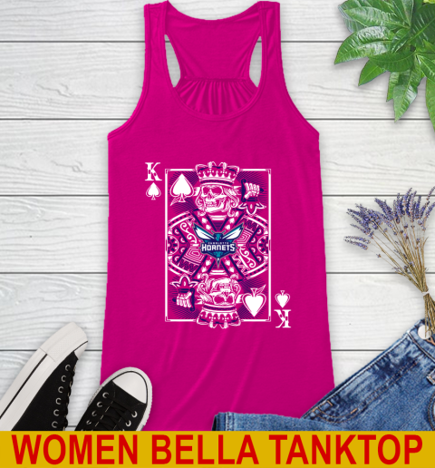 Charlotte Hornets NBA Basketball The King Of Spades Death Cards Shirt Racerback Tank 6