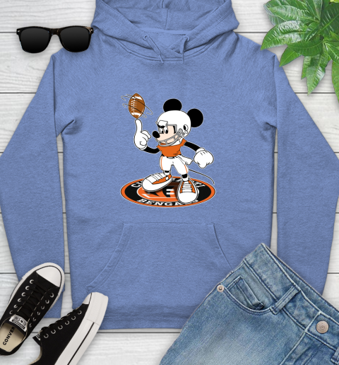 NFL Football Cincinnati Bengals Cheerful Mickey Disney Shirt Youth Hoodie 11