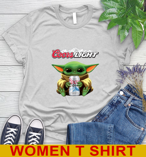 Star Wars Baby Yoda Hugs Coors Beer Shirt 89