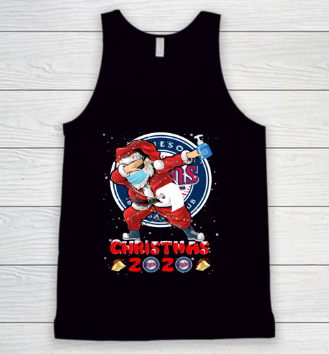 Minnesota Twins Funny Santa Claus Dabbing Christmas 2020 MLB Tank Top