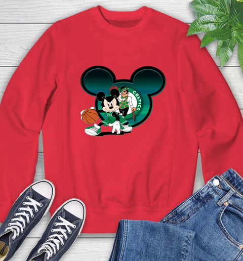NBA Boston Celtics Mickey Mouse Disney Basketball Sweatshirt 10