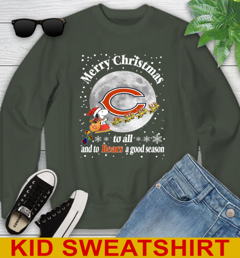 Chicago Bears Merry Christmas To All And To Bears A Good Season NFL Football Sports Youth Sweatshirt 8