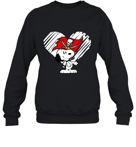 I Love Tampa Bay Buccanners Snoopy In My Heart NFL Sweatshirt
