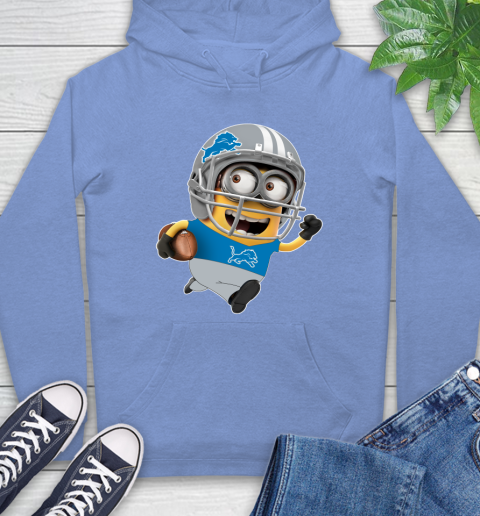 NFL Detroit Lions Minions Disney Football Sports Hoodie 11
