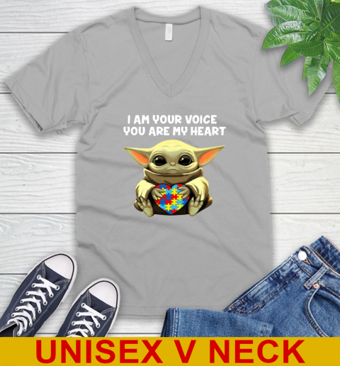 I Am Your Voice You Are My Heart Baby Yoda Autism Awareness Shirt 49