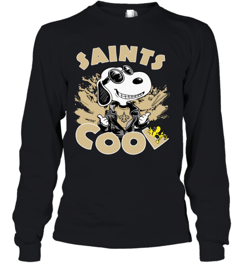 New Orleans Saints Snoopy Joe Cool We're Awesome Youth Long Sleeve