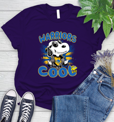 NBA Basketball Golden State Warriors Cool Snoopy Shirt Women's T-Shirt 4