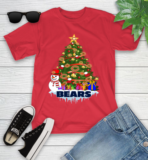 Chicago Bears Merry Christmas NFL Football Sports Youth T-Shirt 10