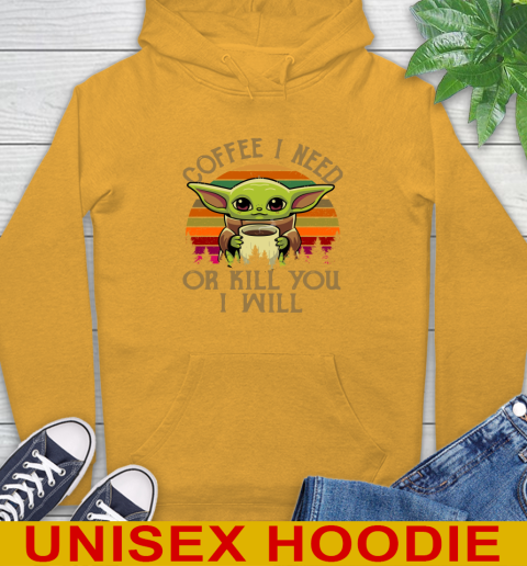 Coffee I Need Or Kill You I Will Baby Yoda Star Wars Vintage Shirts Hoodie 2