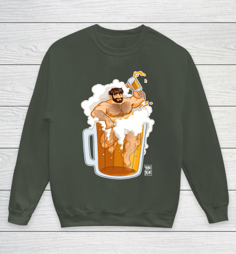 ADAM LIKES A BIG BEER LGBT Gay Pride Youth Sweatshirt 8