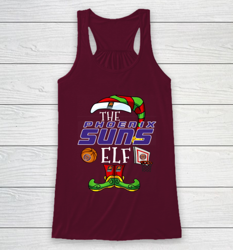 Phoenix Suns Christmas ELF Funny NBA Racerback Tank 2