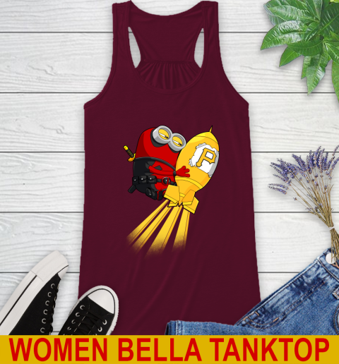 MLB Baseball Pittsburgh Pirates Deadpool Minion Marvel Shirt Racerback Tank 2