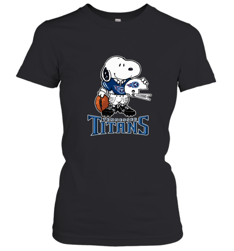 Snoopy A Strong And Proud Tennessee Titans Player NFL Women's T-Shirt