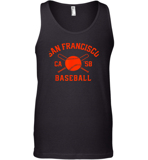 San Francisco Baseball Vintage SF The City Cali Retro Gift Tank Top