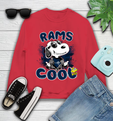 NFL Football Los Angeles Rams Cool Snoopy Shirt Youth Sweatshirt 6