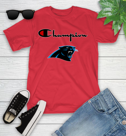NFL Football Carolina Panthers Champion Shirt Youth T-Shirt 8
