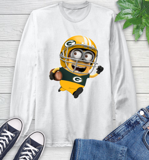 NFL Green Bay Packers Minions Disney Football Sports Long Sleeve T-Shirt