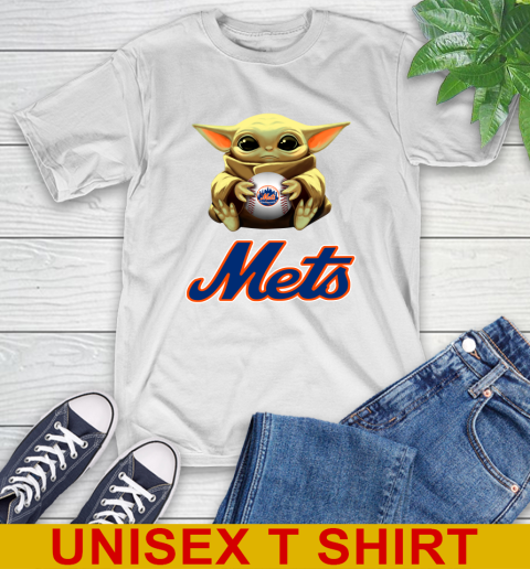 MLB Baseball New York Mets Star Wars Baby Yoda Shirt