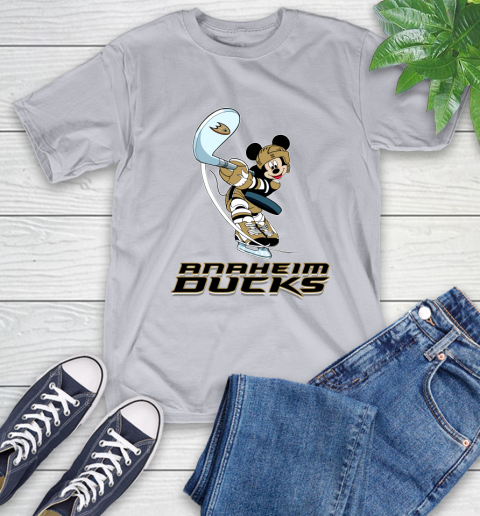 NHL Hockey Anaheim Ducks Cheerful Mickey Mouse Shirt T-Shirt - Image 7