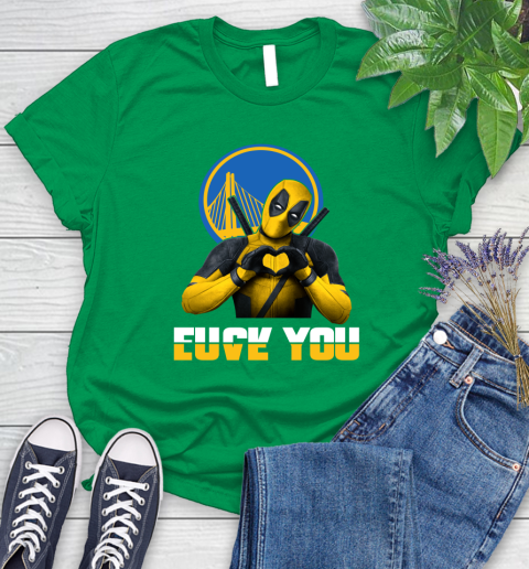 NBA Golden State Warriors Deadpool Love You Fuck You Basketball Sports Women's T-Shirt 9