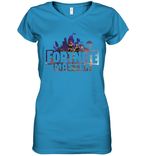 m78x fortnite master for pro gamers shirts women v neck t shirt 39 front sapphire