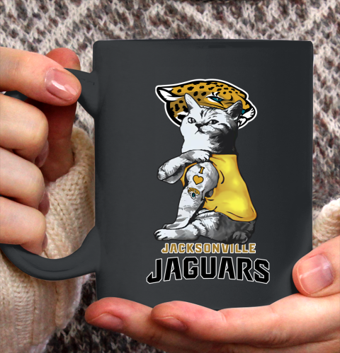 NFL Football My Cat Loves Jacksonville Jaguars Ceramic Mug 11oz