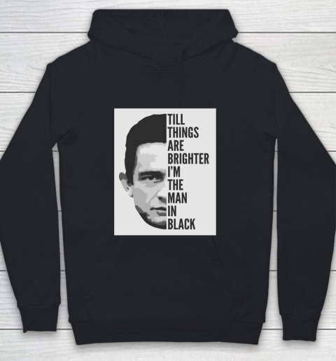 Johnny Cash  Man In Black Lyrics Youth Hoodie