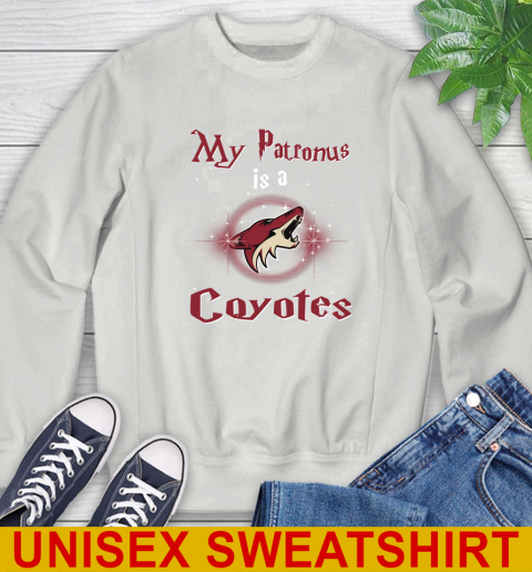 NHL Hockey Harry Potter My Patronus Is A Arizona Coyotes Sweatshirt 5