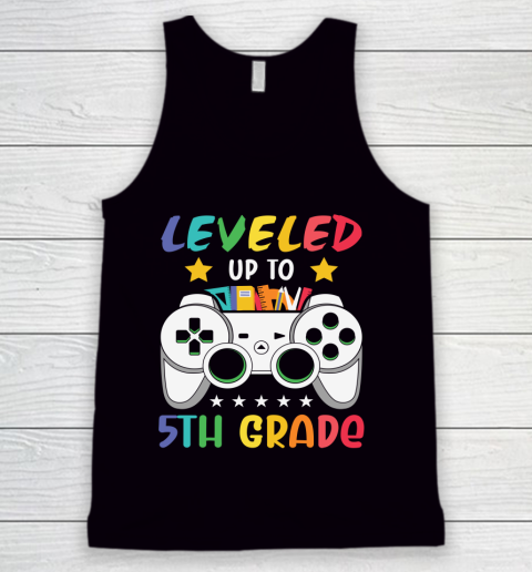 Back To School Shirt Leveled up to 5h grade Tank Top