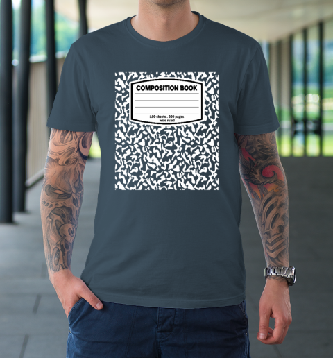 Composition Book Notebook Matching group Halloween Teacher T-Shirt 4