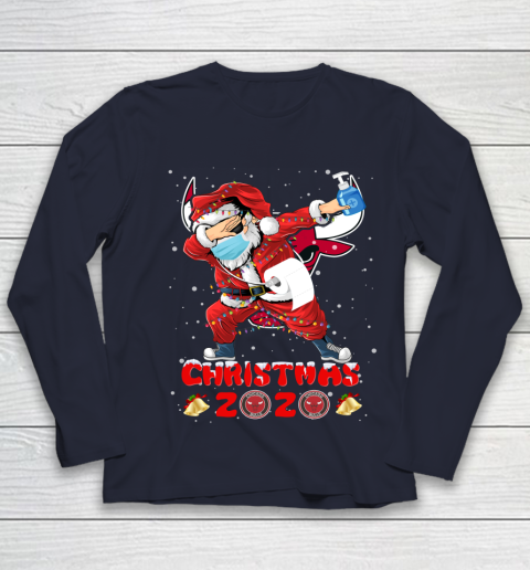 Chicago Bulls Funny Santa Claus Dabbing Christmas 2020 NBA Youth Long Sleeve 2