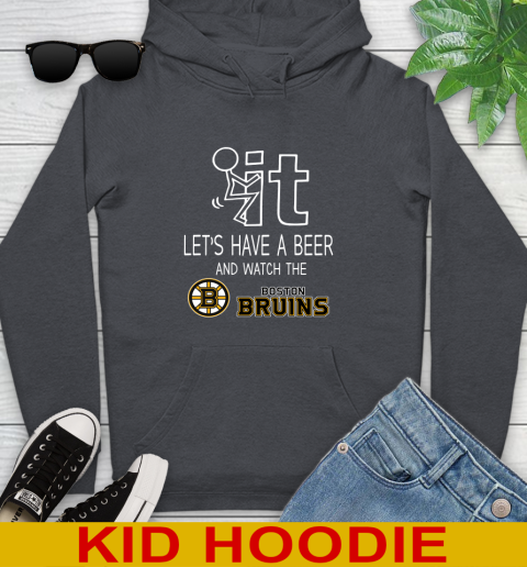 Boston Bruins Hockey NHL Let's Have A Beer And Watch Your Team Sports Youth Hoodie 9