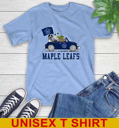 NHL Hockey Toronto Maple Leafs Darth Vader Baby Yoda Driving Star Wars Shirt T-Shirt 11