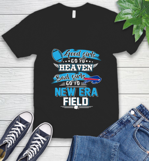 Buffalo Bills NFL Bad Girls Go To New Era Field Shirt V-Neck T-Shirt