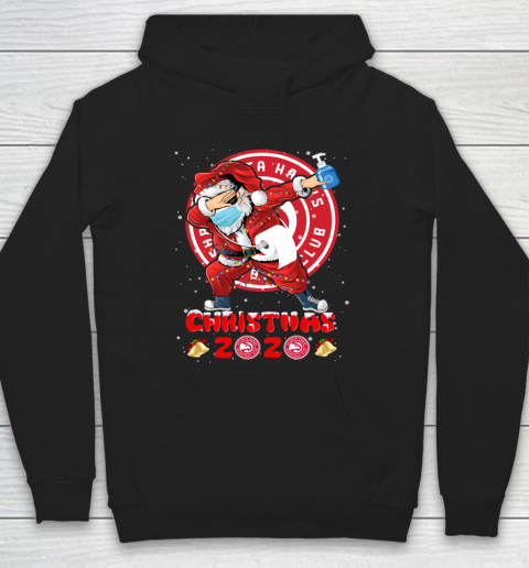 Atlanta Hawks Funny Santa Claus Dabbing Christmas 2020 NBA Hoodie