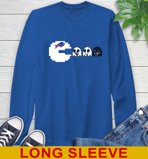 Buffalo Bills NFL Football Pac Man Champion Long Sleeve T-Shirt 9