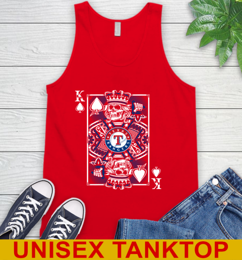Texas Rangers MLB Baseball The King Of Spades Death Cards Shirt Tank Top 5