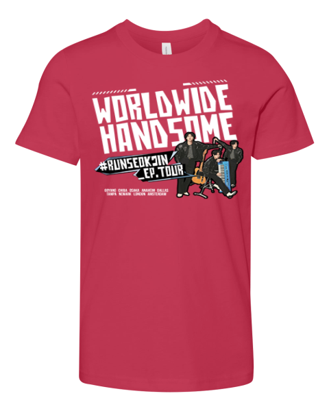 Jin BTS Worldwide Handsome Tour Premium Youth T-shirt