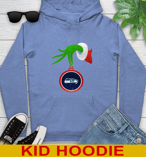 Seattle Seahawks Grinch Merry Christmas NFL Football Youth Hoodie 12